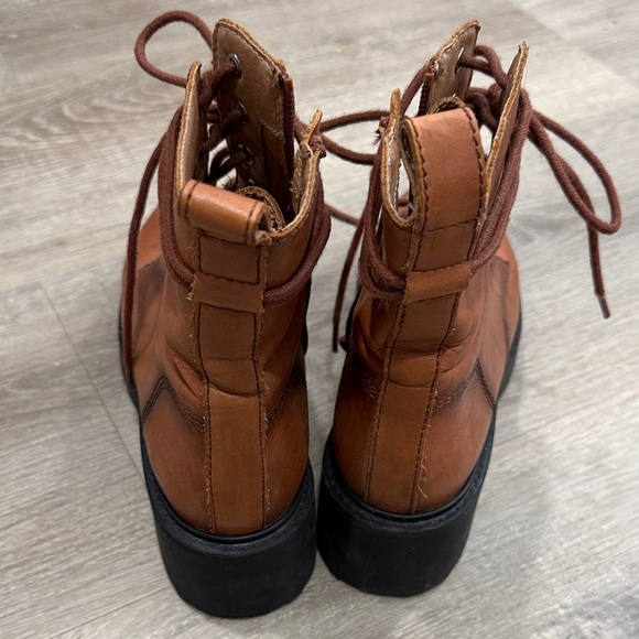 Steve Madden Brown Combat Boots - Picture 3 of 5